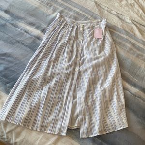 Avec les filles midi skirt stripes size 8 new with tag